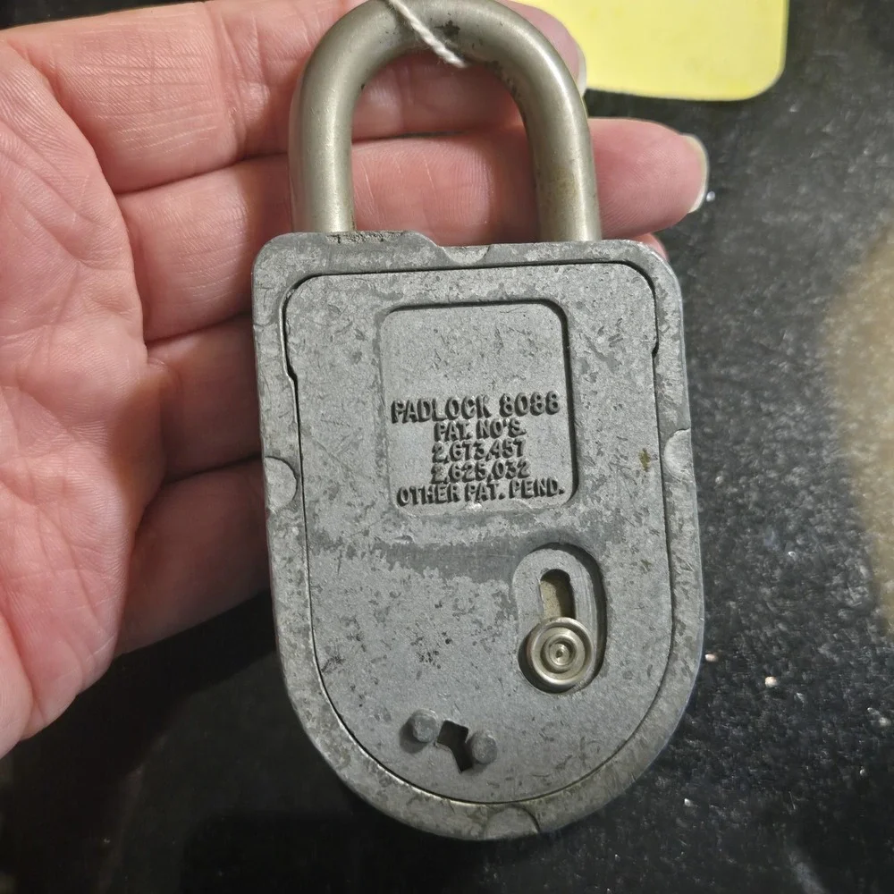 Vintage 8088 Sargent & Greenleaf Combination Padlock With COMBINATION Works!